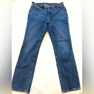 J CREW Slim Boyfriend Crop Women's Straight-Leg Jeans in medium wash